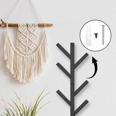 Porte Manteau Mural - Métal Branche