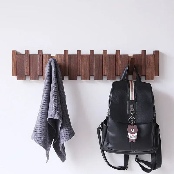 Porte Manteau Mural - Bois Piano