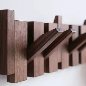 Porte Manteau Mural - Bois Piano