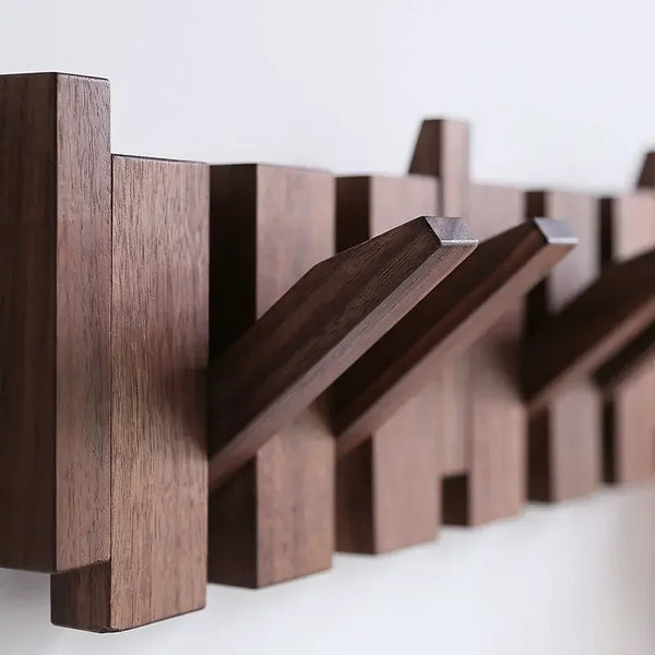 Porte Manteau Mural - Bois Piano