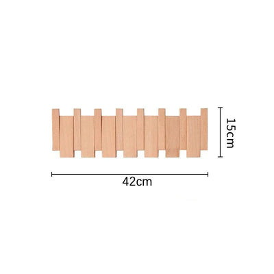 Porte Manteau Mural - Bois Piano