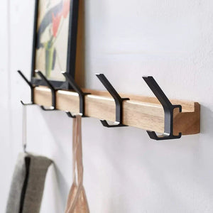 Porte Manteau Mural - Bois et Alu