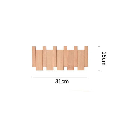 Porte Manteau Mural - Bois Piano