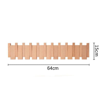 Porte Manteau Mural - Bois Piano