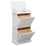 Armoire Meuble Blanc à Chaussures avec Porte