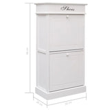Armoire Meuble Blanc à Chaussures avec Porte