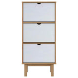 Armoire Meuble Blanc à Chaussures avec Portes et Tiroir