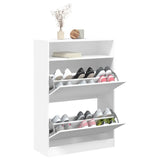 Armoire Meuble Blanc a Chaussures avec Tiroir