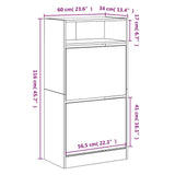 Armoire Meuble Blanc a Chaussures avec Tiroir