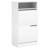 Armoire Meuble Blanc a Chaussures avec Tiroir