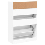 Armoire Meuble Blanc a Chaussures avec Tiroir
