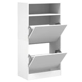 Armoire Meuble Blanc a Chaussures avec Tiroir