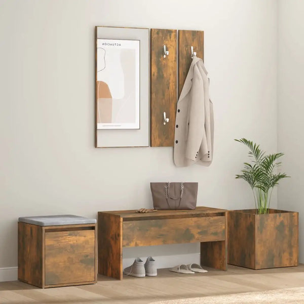 Ensemble Meuble a Chaussure et Porte Manteau