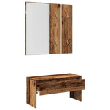 Ensemble Meuble D’entrée Blanc Rustique