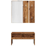 Ensemble Meuble D’entrée Blanc Rustique