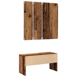 Ensemble Meuble D’entrée Blanc Rustique