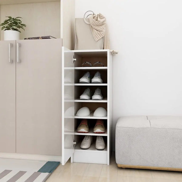 Meuble a Chaussure Blanc Brillant