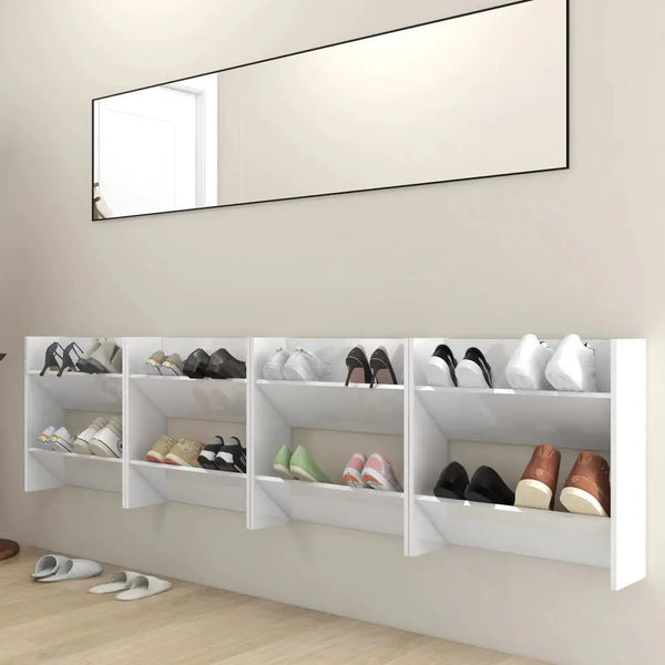 Meuble a Chaussure Blanc Laqué