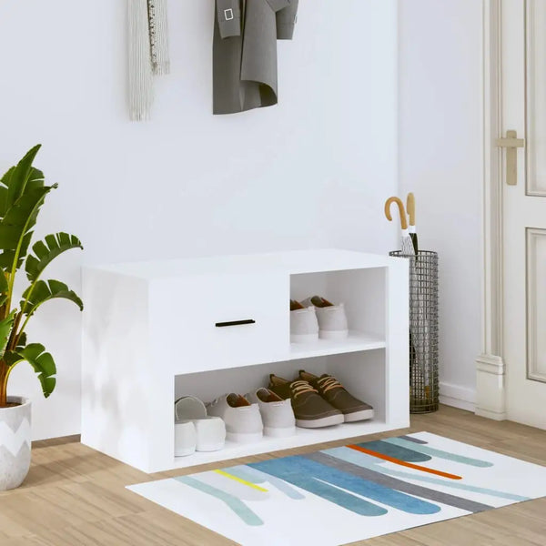 Meuble a Chaussure Bois Blanc