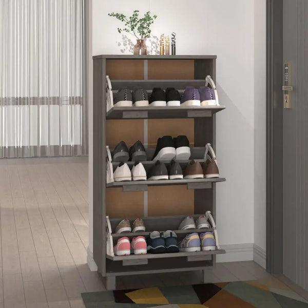 Meuble a Chaussure Chene Gris