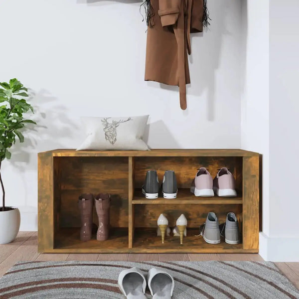 Meuble a Chaussure en Bois Brut