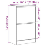 Meuble a Chaussure Gris Beton