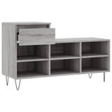 Meuble a Chaussure Gris et Blanc