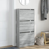 Meuble a Chaussure Gris Laque