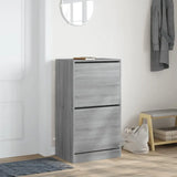 Meuble a Chaussure Gris Laque