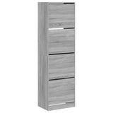 Meuble a Chaussure Gris Laque