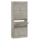 Meuble a Chaussure Laque Gris