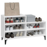 Meuble a Chaussure Metal Blanc