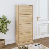 Meuble a Chaussure Noir et Bois