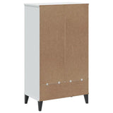Meuble à Chaussures 2 Portes avec étagère Blanc