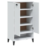 Meuble à Chaussures 2 Portes avec étagère Blanc