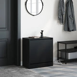 Meuble a Chaussures 3 Portes Noir avec étagère