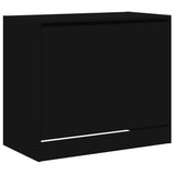 Meuble a Chaussures 3 Portes Noir avec étagère