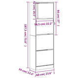 Meuble a Chaussures 3 Portes Noir avec étagère