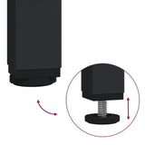 Meuble a Chaussures 3 Portes Noires avec étagères