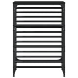 Meuble a Chaussures 3 Portes Noires avec étagères
