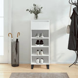 Meuble a Chaussures Blanc Brillant