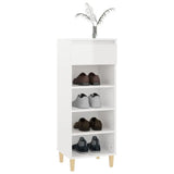 Meuble a Chaussures Blanc Brillant