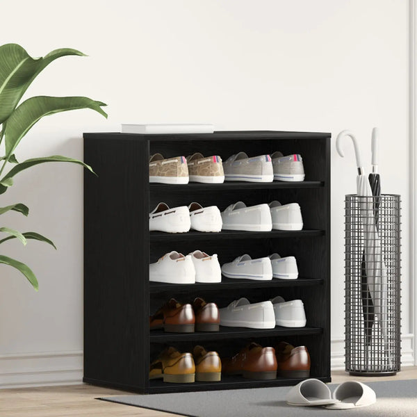 Meuble à Chaussures en Bois Noir
