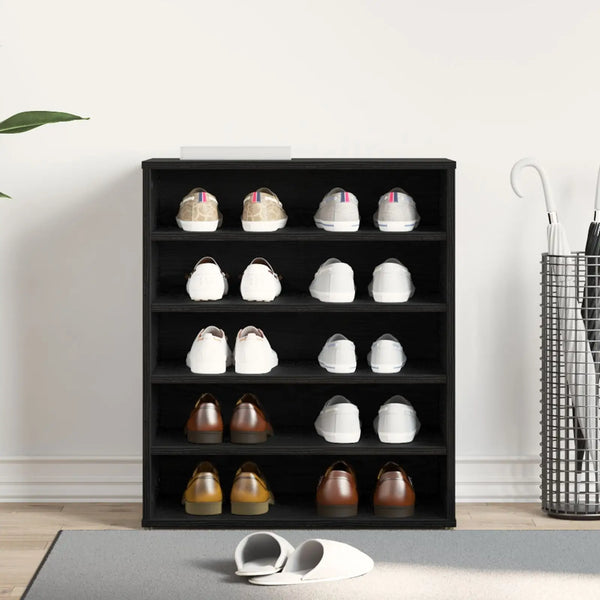 Meuble à Chaussures en Bois Noir