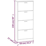 Meuble Chaussure 4 Portes