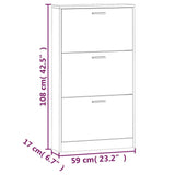 Meuble Chaussure 4 Portes