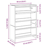 Meuble Chaussure 60 Cm