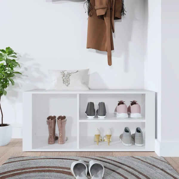 Meuble Chaussure Bas Blanc