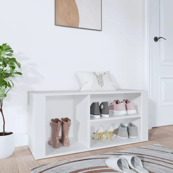 Meuble Chaussure Bas Blanc