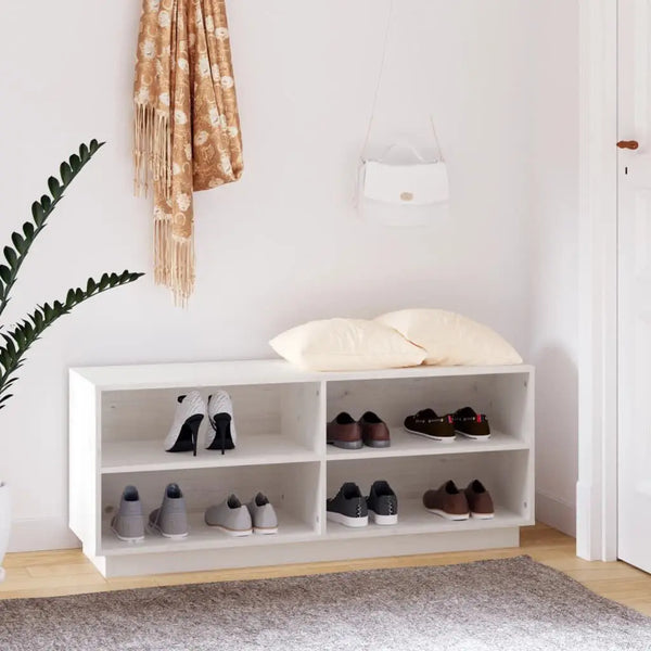 Meuble Chaussure Blanc Bois
